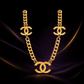 Gold Link Statement Necklace