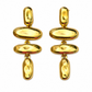 Sculpted Gold Drop Earrings