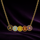 Multicolor Medallion Necklace