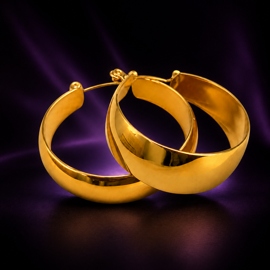 Bold Gold Hoop Earrings
